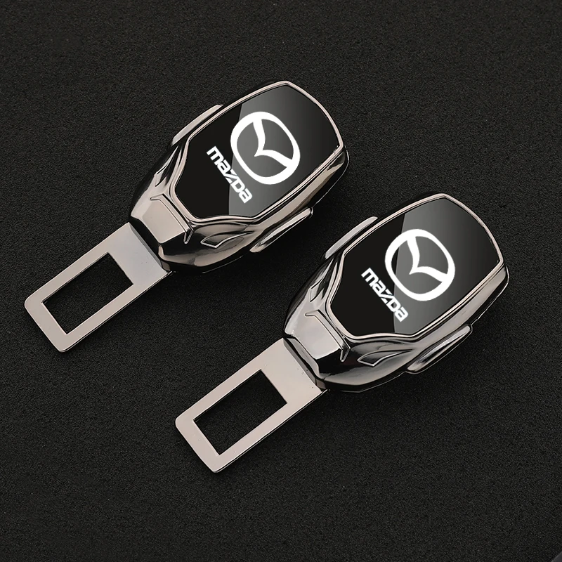 

Car seat belt locker carabiner extender insurance belt insert buckle for Mazda 3 bk bl 323 Axela with logo accessories