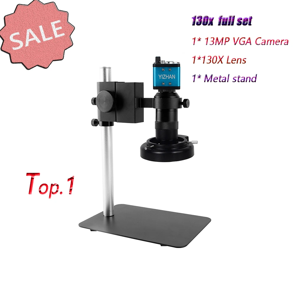 Цифровая камера-микроскоп VGA 13 МП для электроники регулируемое кольцо