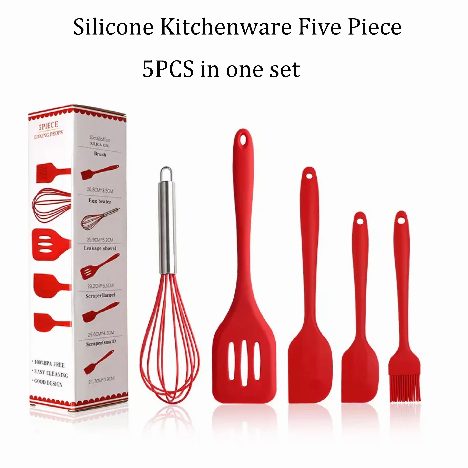

Mixer Cake Butter Cream Mixing One Kitchen Brush Butter Batter Silicone Set Cake Baking Brushes Scraper Tools In 5pcs Spatula