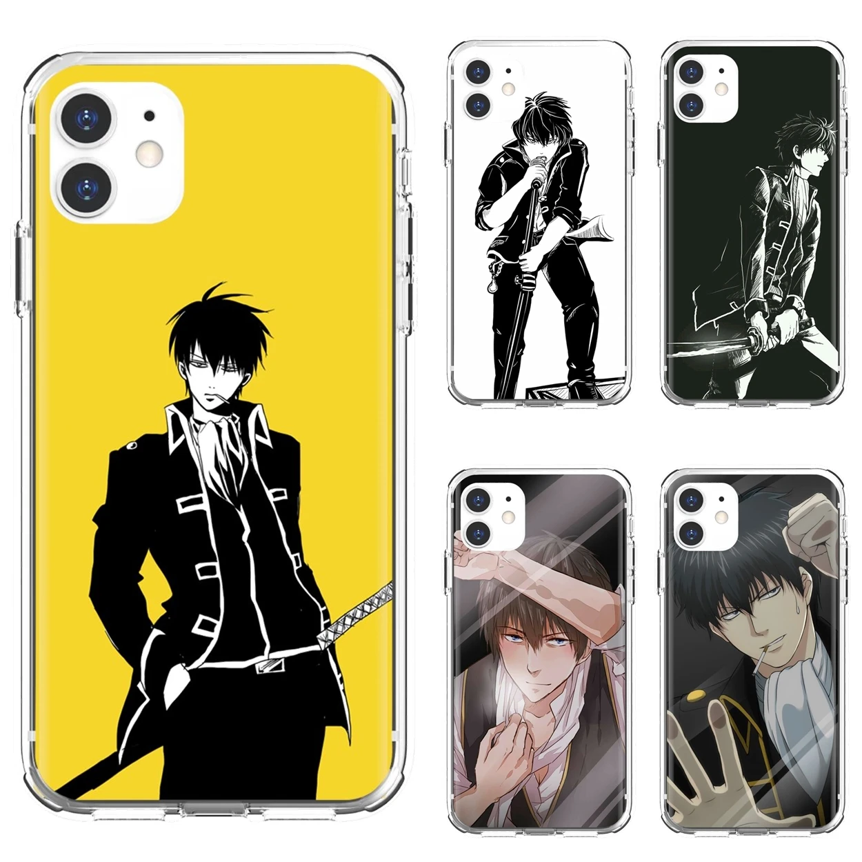 

GINTAMA Hijikata Toushirou Anime Phone Case For iPhone 10 11 12 13 Mini Pro 4S 5S SE 5C 6 6S 7 8 X XR XS Plus Max 2020