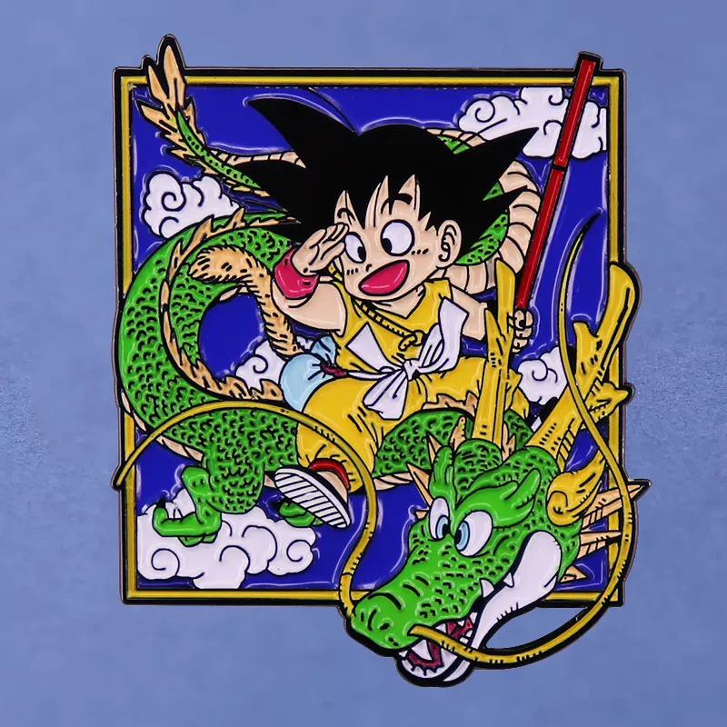 

Dragon Ball Wukong Fairy Dragon Anime Lapel Pins Backpack Jeans Enamel Brooch Pin Women Fashion Jewelry Gifts Cartoon Badges