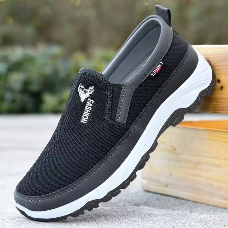 3 Colors Men Lightweight Shoes Fashion Comfortable Casual Male Walking Knitting Breathable Non-slip Wear-resistant Sneakers