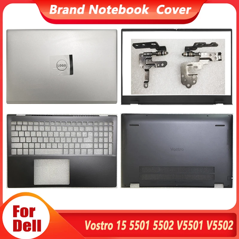 

NEW Original For Dell Vostro 15 5501 5502 V5501 V5502 Laptop LCD Back Cover Front Bezel Hinges Palmrest Bottom Case Panel 15.6In