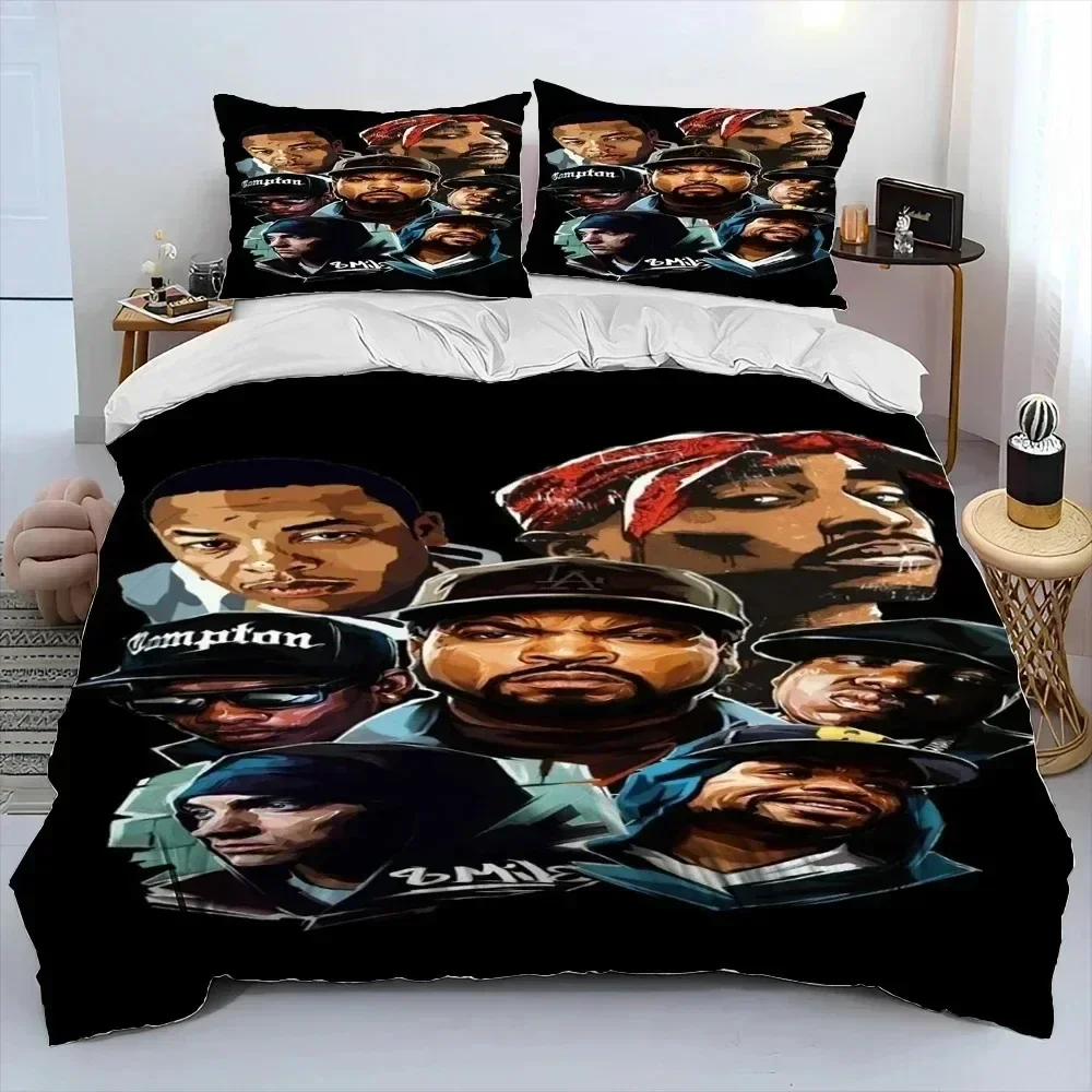 Комплект постельного белья Hip Hop Rapper Legend Star флис 3 шт.