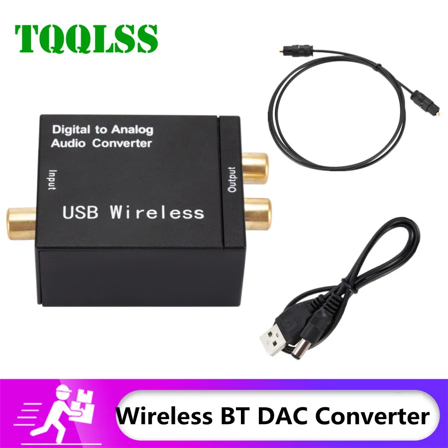 

Цифро-аналоговый аудио преобразователь DAC Bluetooth 4,0 оптоволоконный Toslink коаксиальный сигнал в RCA R/L аудио декодер DAC усилитель