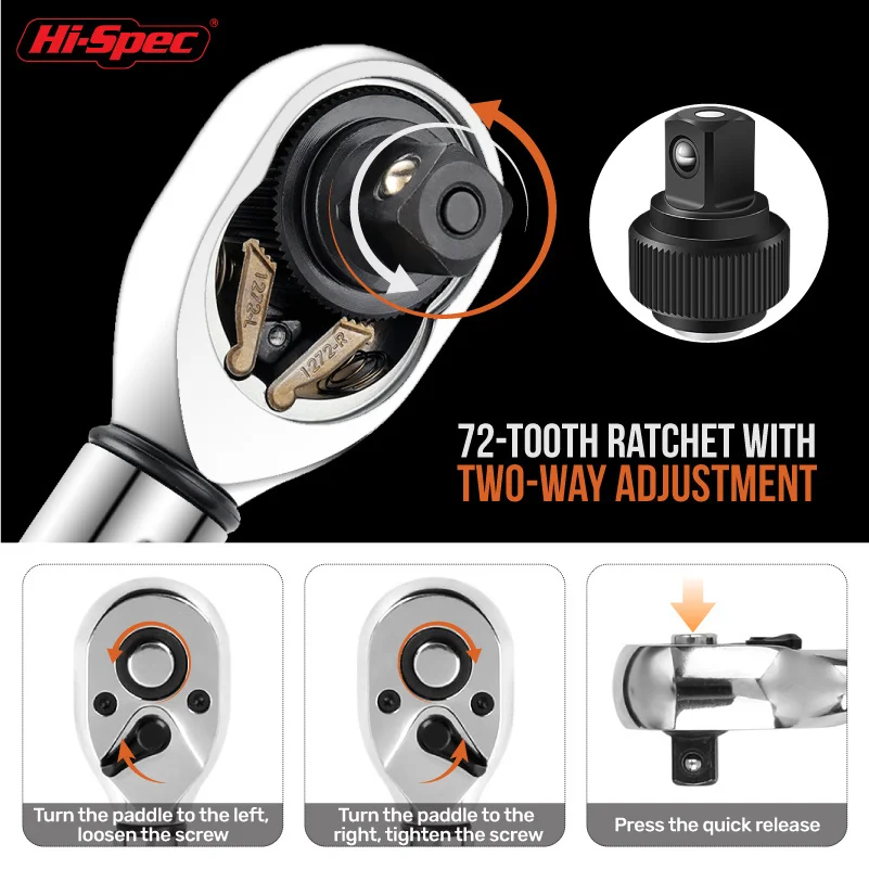 Набор гаечных ключей с храповым механизмом комплект из 50 предметов