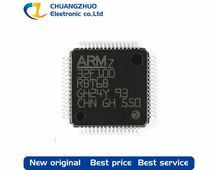 

Новинка, оригинальный микроконтроллер STM32F100RBT6B, 3,6 КБ, 2 в ~ в, ручная работа 24 МГц, 51-дневная (10x10)