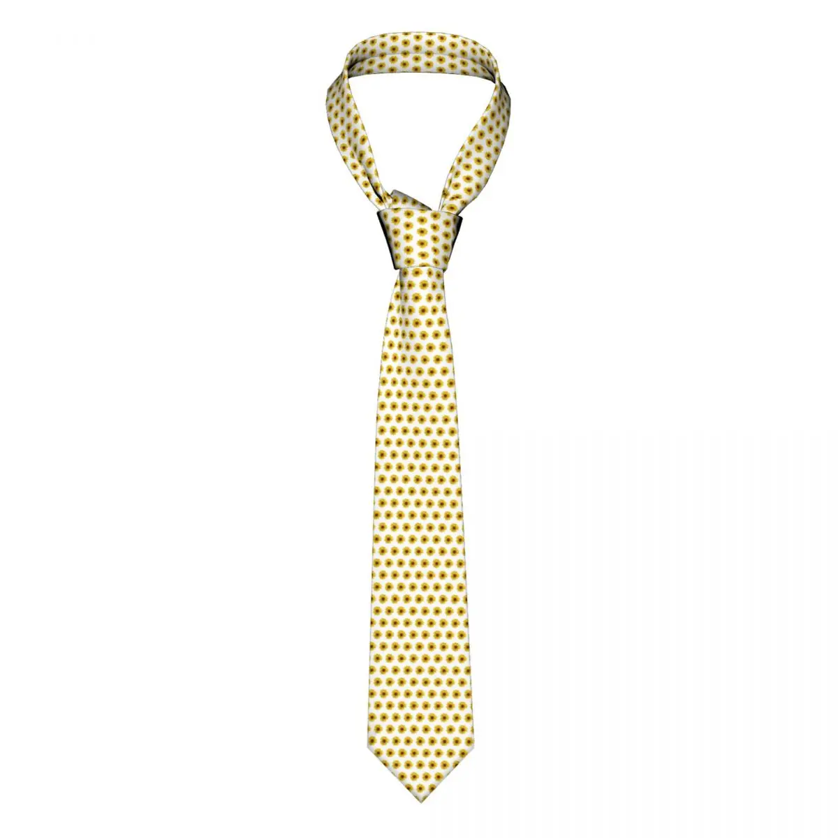 

Sunlit Sunflower Print Tie Sunflowers Minimalist 8CM Pattern Neck Ties Accessories Office For Men Shirt Cravat