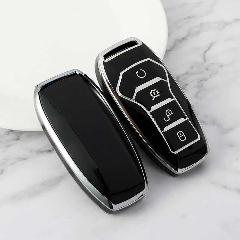 

Чехол для автомобильного ключа из ТПУ для BYD Han Ev Tang Dm/Qin PLUS/Song Pro/MAX/Yuan Atto 3 Han EV Dolphin, аксессуары, держатель, брелок