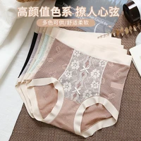 womens abdominal slim high waist panties sexy lace bow lightweight breathable soft comfortable underwear