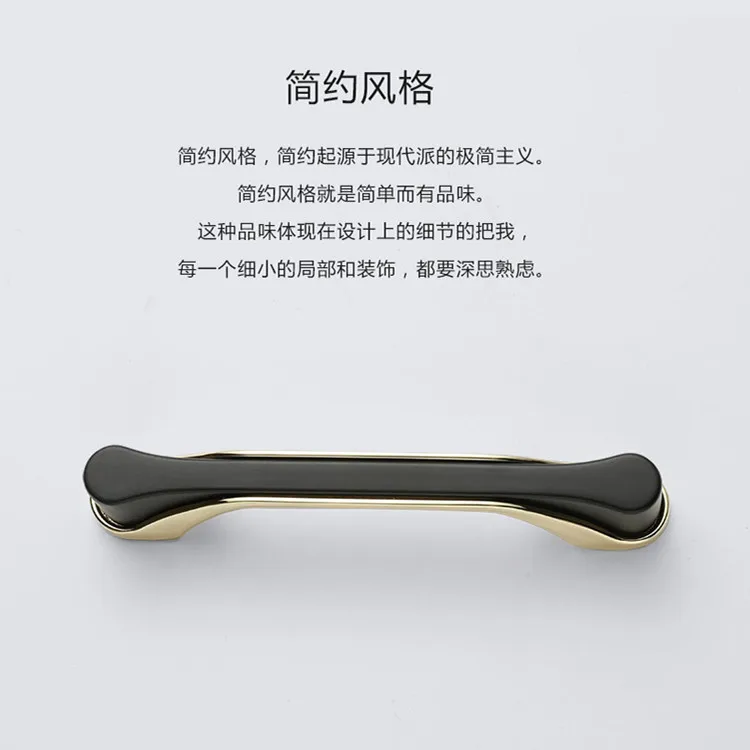 

Silver/Black Modern Bathroom Hardware Kitchen Furnitur Handl Recessed Zinc Alloy