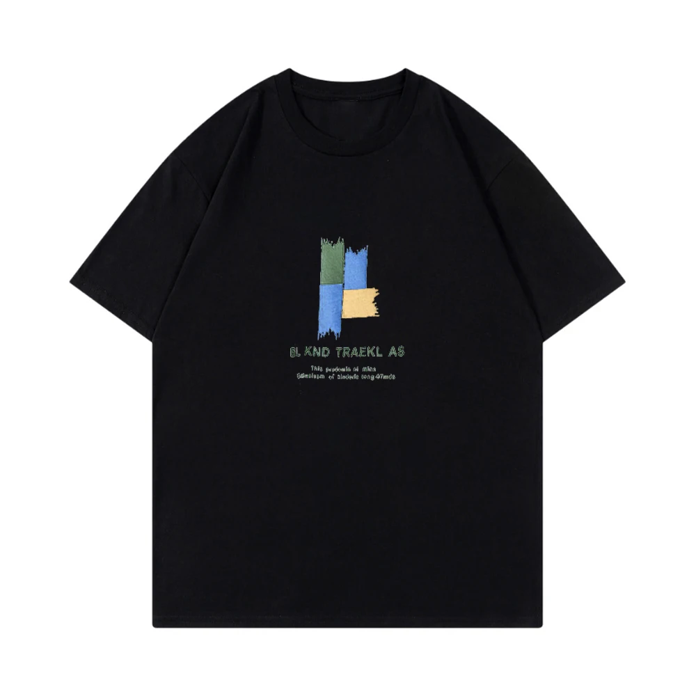 

Модная хлопковая Футболка свободного покроя, футболка с круглым вырезом, высококачественный дышащий Повседневный Топ с коротким рукавом и 2d принтом