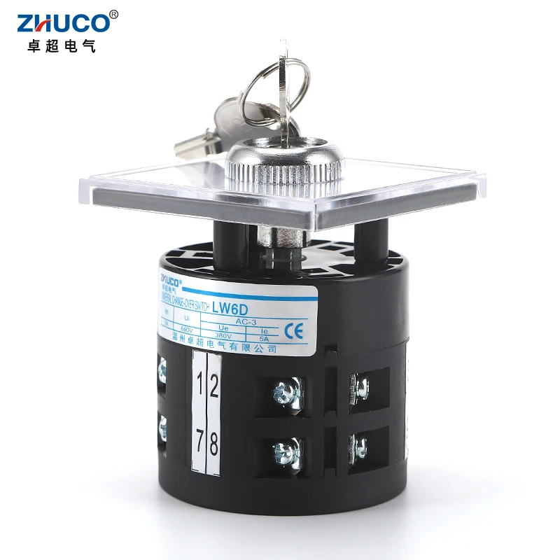 ZHUCO LW6Y-2C121 5A 4-позиционный 1-2-3-4 12-контактный винт электрический универсальный поворотный переключатель (art.: 3920ccd326752) - 3920ccd326752
