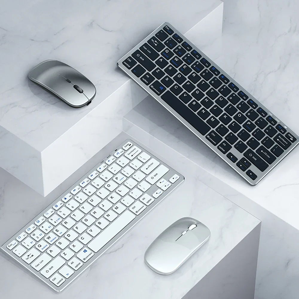 2 4G Bluetooth-совместимая Беспроводная клавиатура мышь комбинированная мягкая