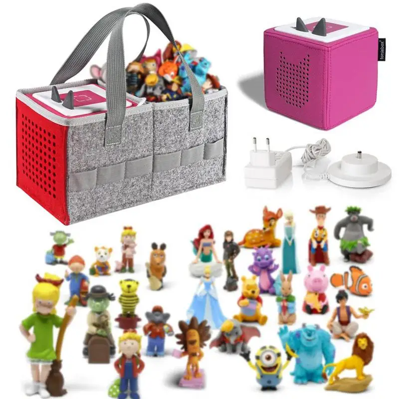 

Carrying Case Felt Cloth Foldable Storage Bag ForTonies Toniebox Starter Speaker Set Outdoor Travel Speaker Handbag Storage Bag