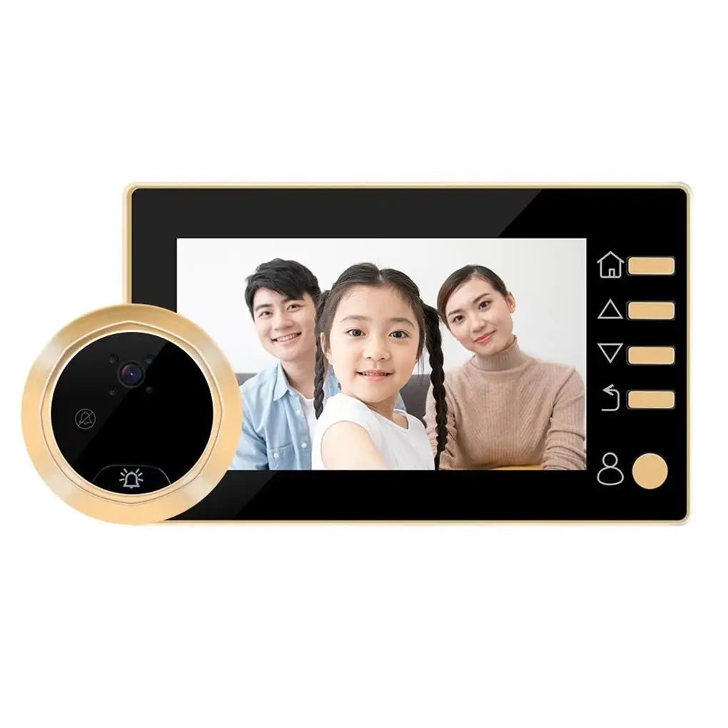 4.3 Inch  LCD Color Screen Digital Doorbell Camera Digital Electronic Door Viewer Night Vision Support Motion Detection