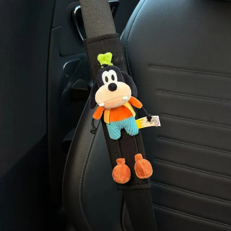 Новые чехлы на ремни безопасности для автомобиля Disney с Микки Маусом и Гуфи, милые, износостойкие, противоскользящие, декоративные аксессуары с мультяшным дизайном. (art.: 3920dbd0c577f) - 3920dbd0c577f