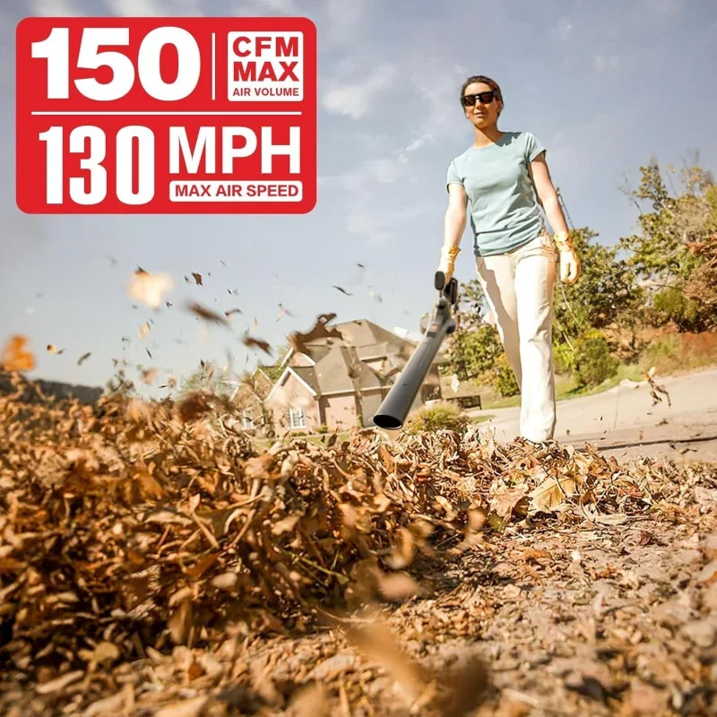 Беспроводная воздуходувка для листьев с батарейным питанием 20 В ухода за газоном