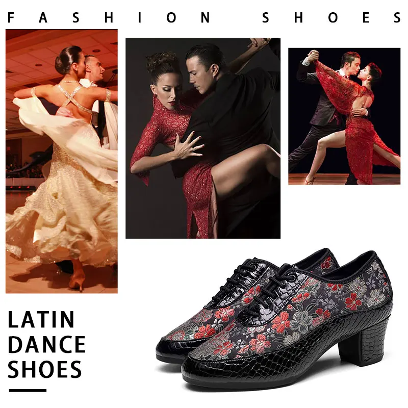 SWDZM New Women Dance Sneakers Ladies Latin Dance Shoes Woman's Ballroom Shoes Tango Embroidered Soft Bottom Dancing Rubber Sole
