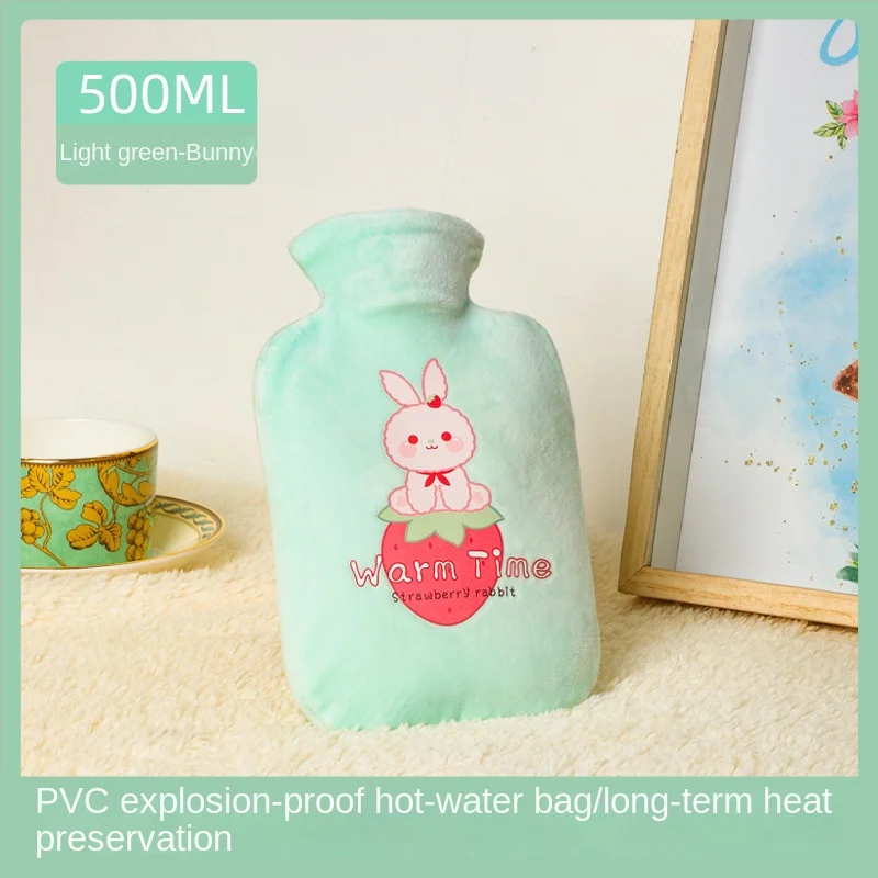 

1pc New Water Injection Hot Water Bag In Winter Home Students Warm Hand with Hot Compress Portable Thickened PVC Warm Water Bag