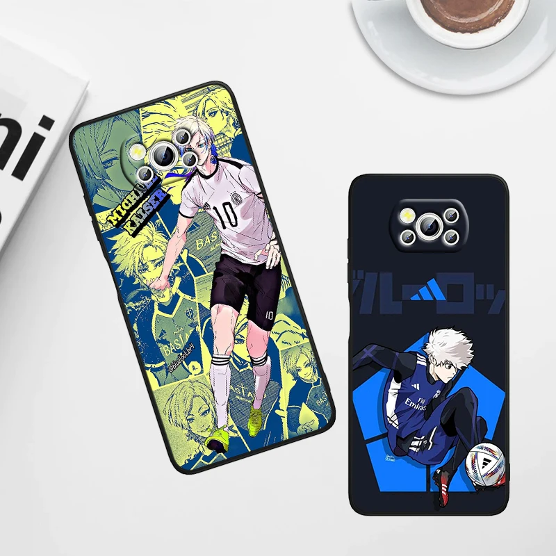 Модный Синий чехол с замком для Xiaomi Poco X6 X5 X4 X3 F4 F3 NFC M6 M5 M4 GT S Pro 4G Φ C65 черный мягкий