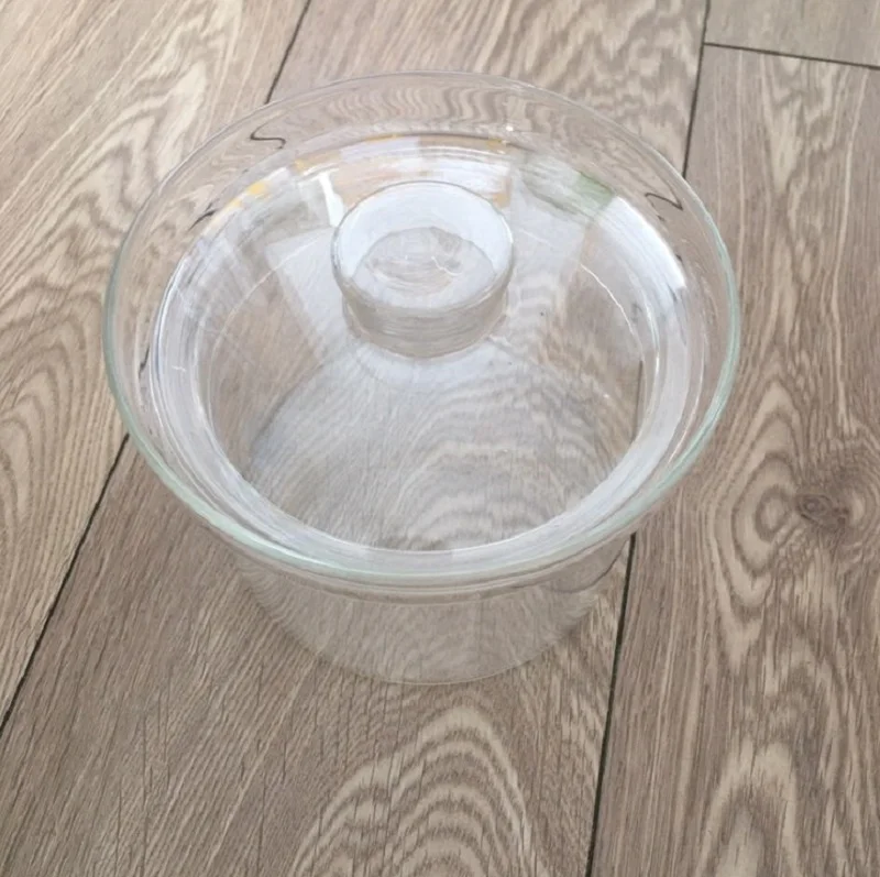 

inside glass pot