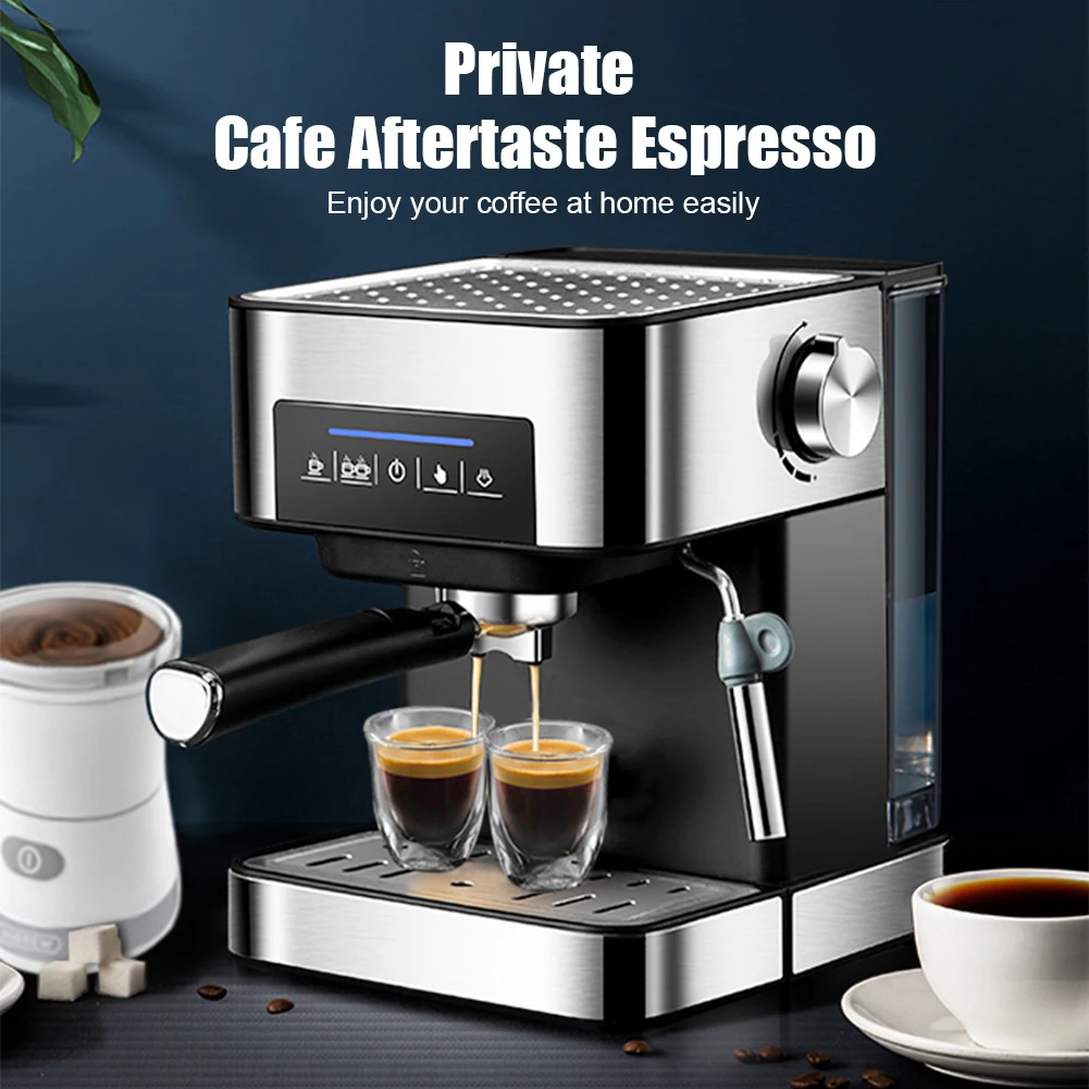 

20BAR 850W Coffee Machine Semi-Automatic Espresso Maker Machine with Milk Frother 1.6L Water Tank for Espresso Cappuccino Latte