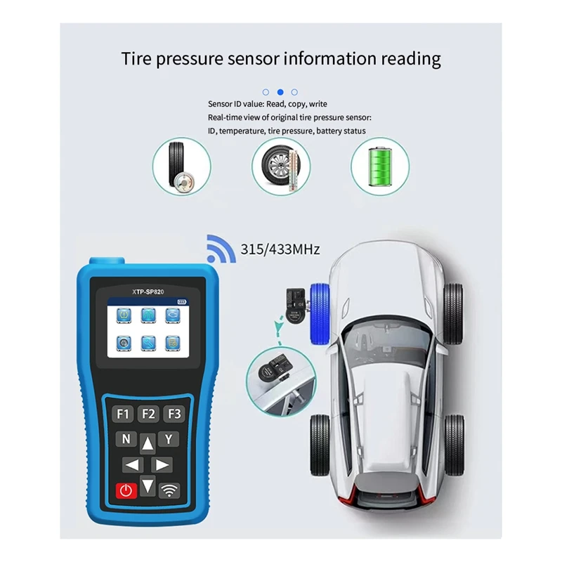 XTP-SP820 датчик давления в шинах OBD диагностическое устройство универсальное