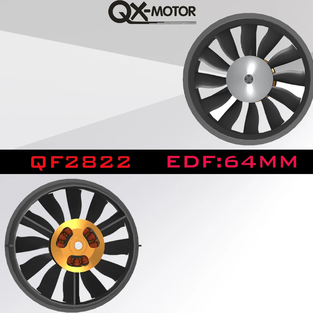 Фонарь QF2822 64 мм Edf 12 лезвий 2200/2400/3500/3800/4300kv бесщеточный двигатель для Fms Freewing RC Plane Фонарь QF2822 64 мм Edf 12 лезвий 2200/2400/3500/3800/4300kv бесщеточный двигатель для Fms Freewing RC Plane