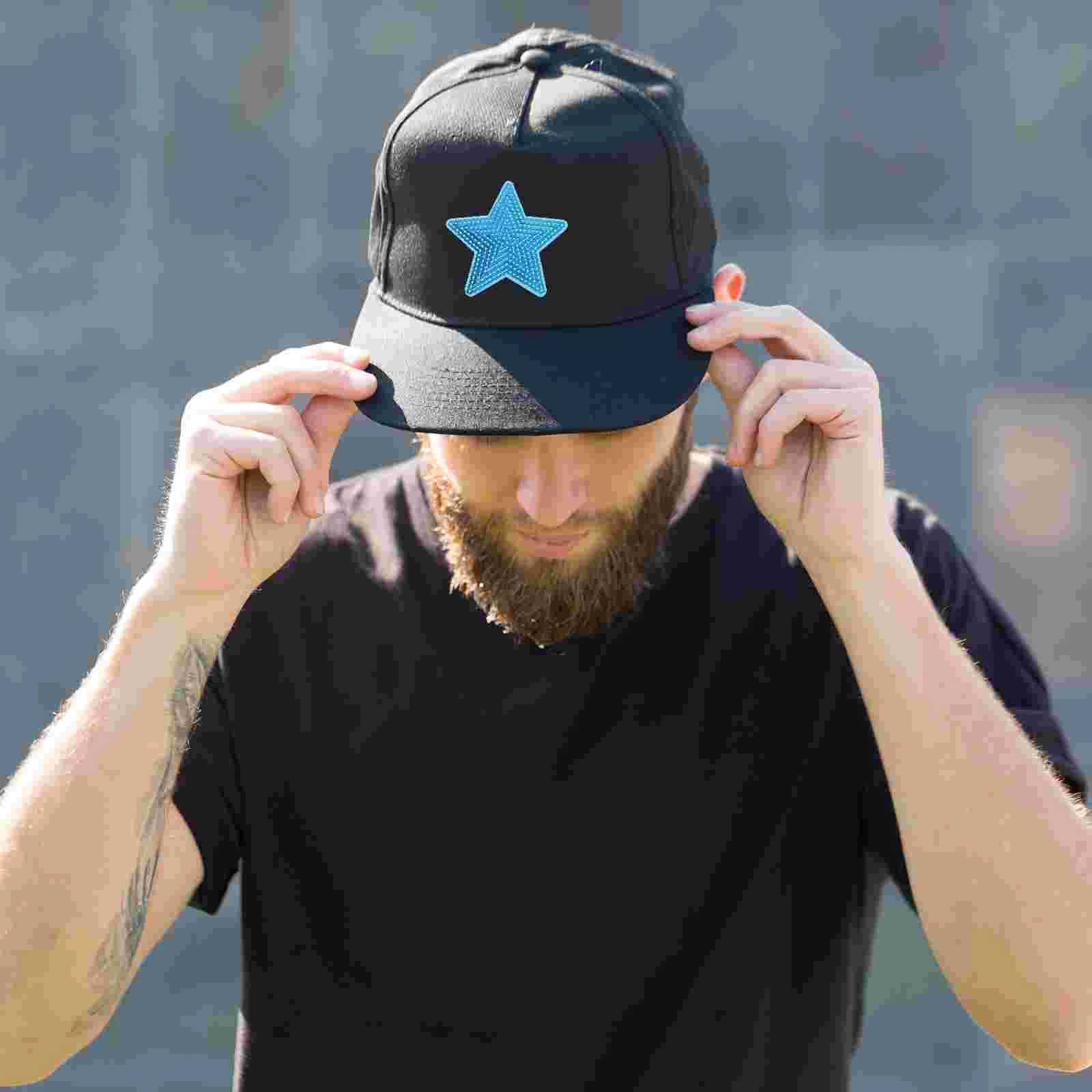 10 PC Star Shaped Diamond Clothes Stick Italian Charm Bracelet Patches for Sewing Embroidered Gold Trim