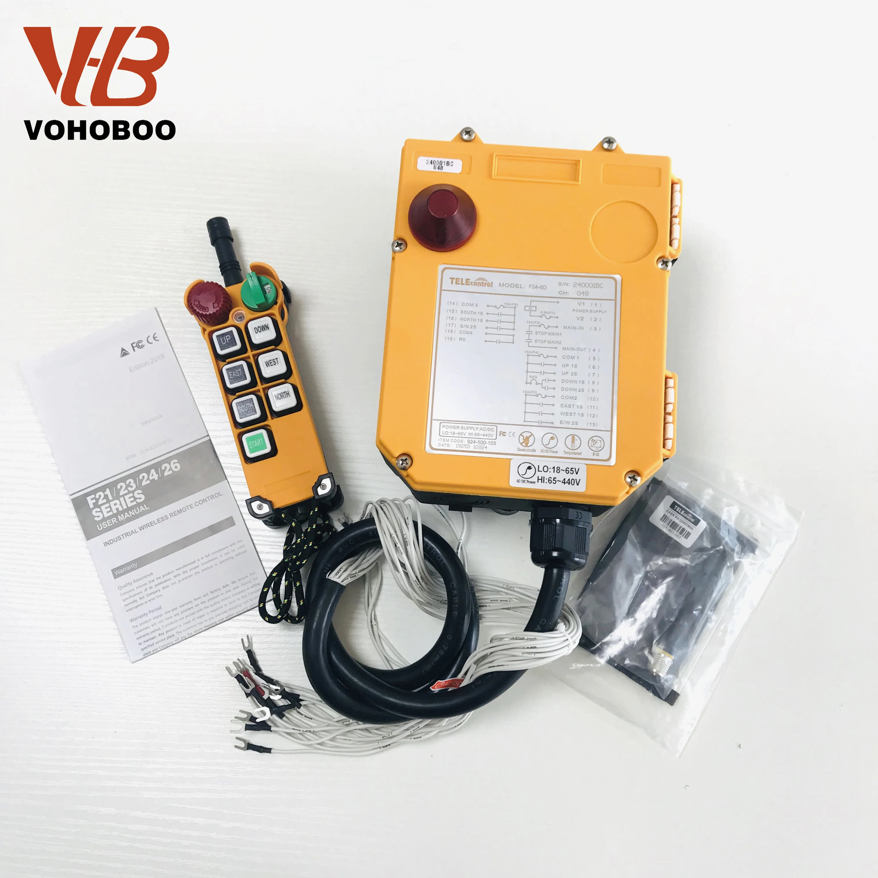 

F24 - 6D Industrial Radio Remote crane wireless crane control and receiver