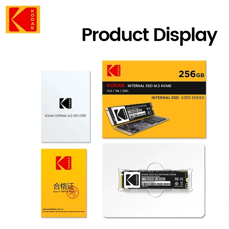 Твердотельный накопитель Kodak X350 SSD 128 ГБ 256 Гб PCIe NVME жесткие диски 512 твердотельный
