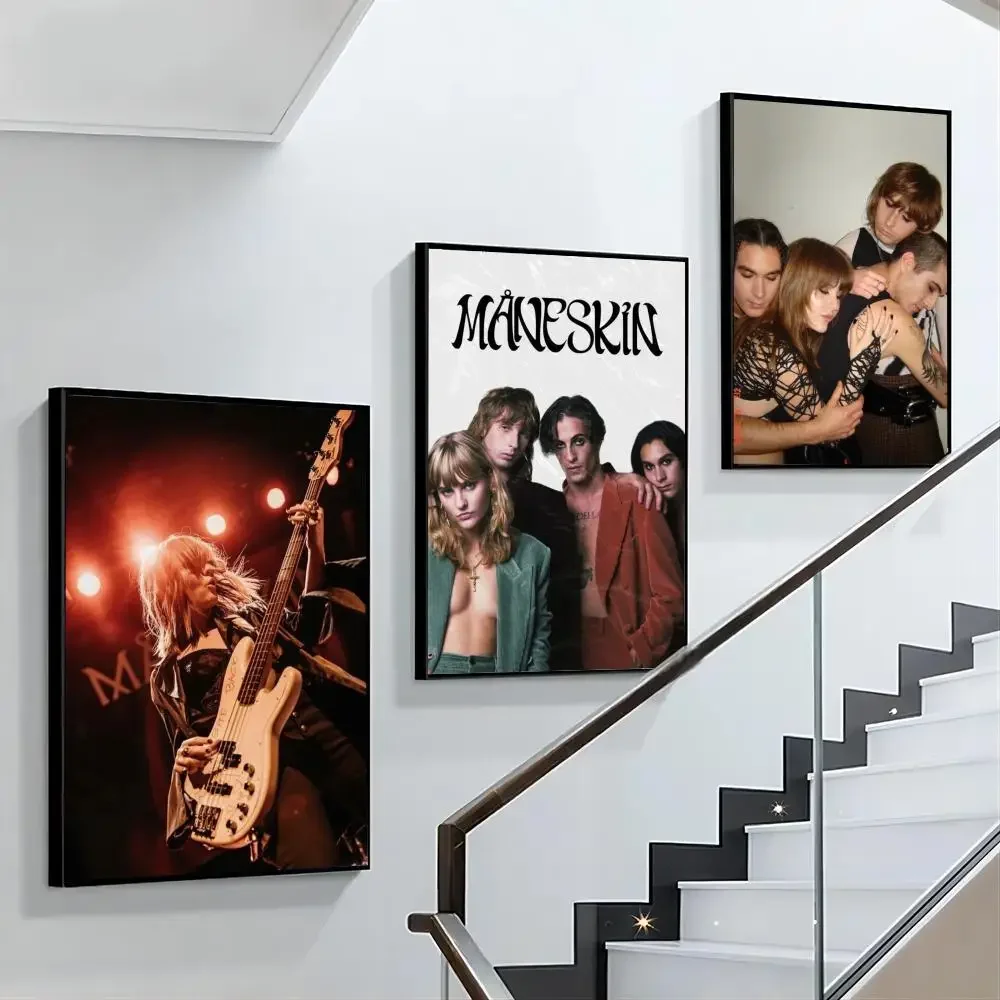 Альбом для рок-группы M-Maneskin Rush Music постер с бумажным принтом дома гостиной