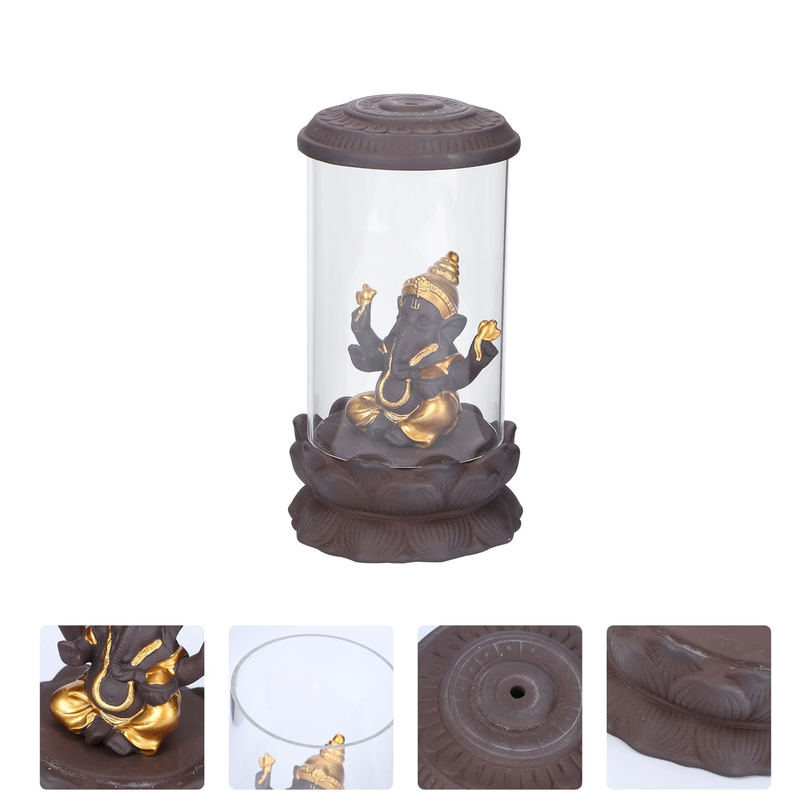 

1pc Backflow Burner Weight Ganesha Aroma Holder Ganesha Burner Burner