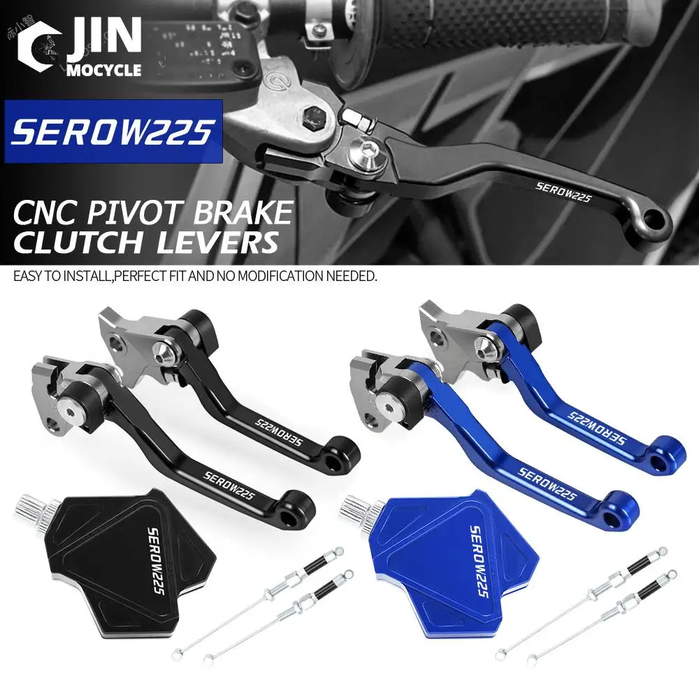 

Dirt Bike CNC Brake Clutch Levers Stunt Clutch Pull Cable Lever Replacement Easy System For YAMAHA SEROW225 SEROW 225 1986-2015