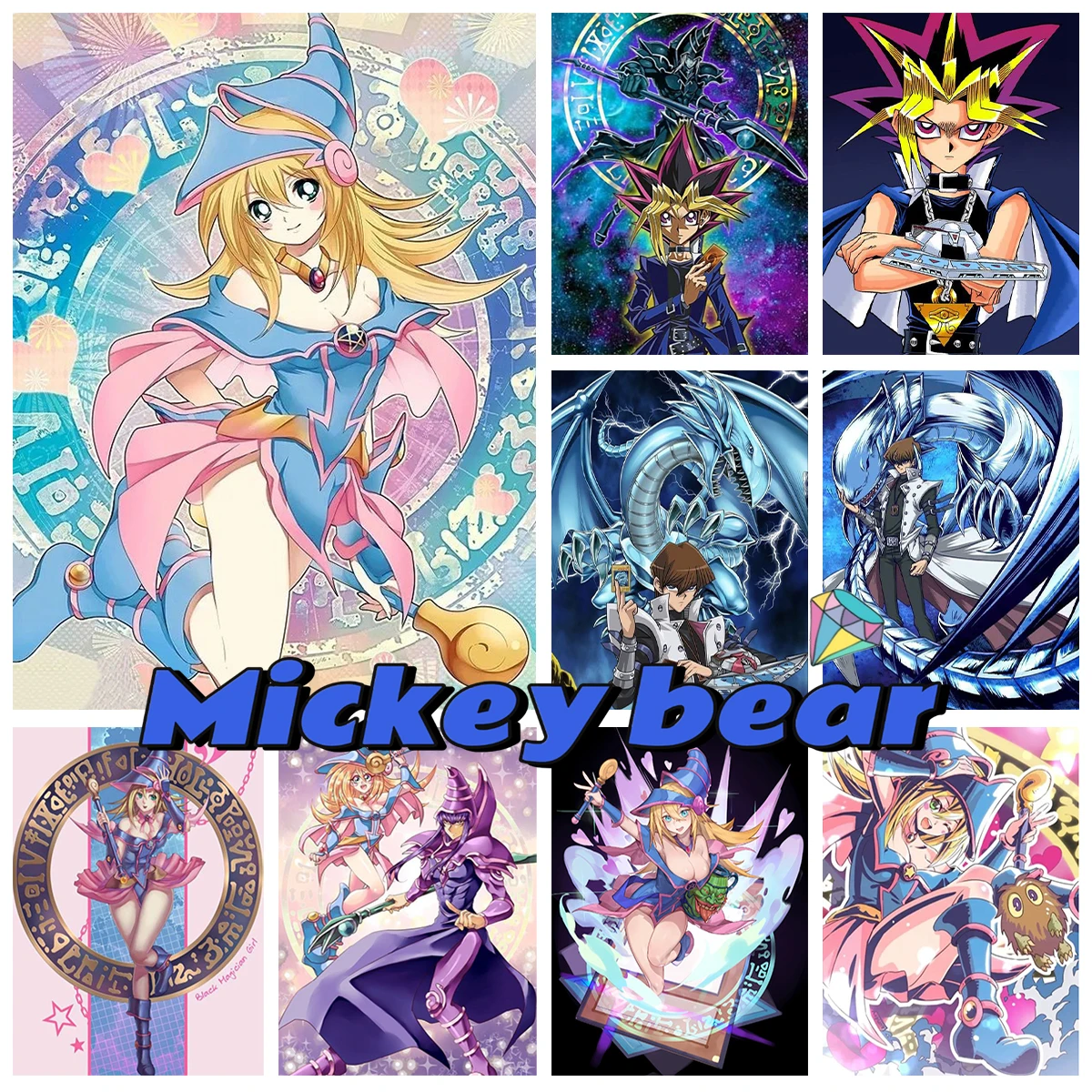 

Diamond Painting Kit Yu-Gi-Oh Duel Monsters DIY 5D Diamond Cross Stitch Embroidery Full Drill Mosaic Room Decor Children's Gifts