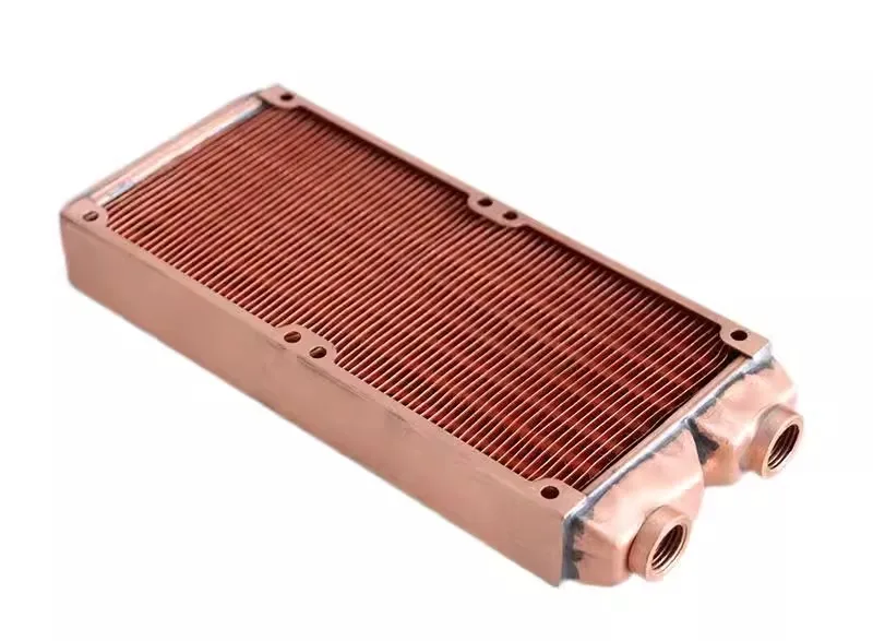 Охлаждаемый водой радиатор для теплообменника Корея 80 160 3X80