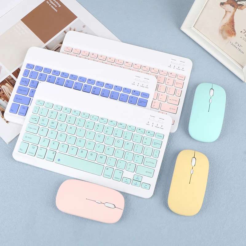 

1 компл. Беспроводной Bluetooth клавиатура мышь для планшета ноутбука телефона с USB-кабелем для iOS Android Windows
