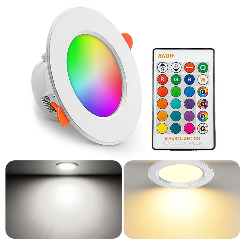 

RGB LED E27 Bulb Tuya Dimmable Downlight Spotlight 85-265V Remote Control Atmosphere Decor Night Light