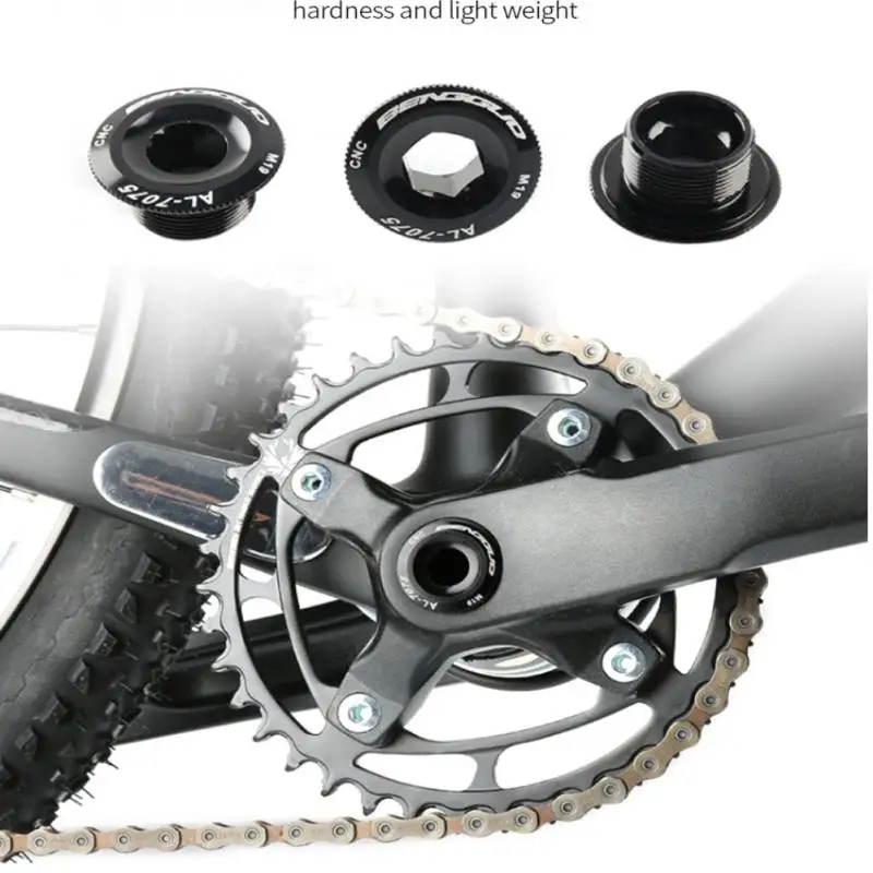 

1pcs MTB Aluminum Alloy CNC Screw Mountain Bike Crank Cover Screws M18/M19/M20 Bolt For SHIMANO Bicycle Accessories