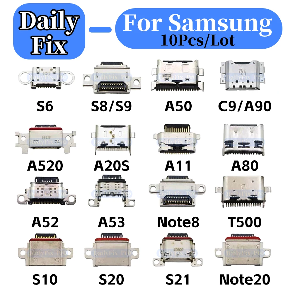 Фото Для Samsung A20 A30 A40 A50 A60 A52 A53 A4 A55 A72 A73 A11 A02S S21 S22PLUS S23ultra S24 T500 C9 A9S нижний USB-порт телефона №2