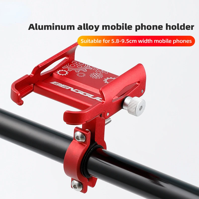 

Bicycle Mobile Phone Holder Aluminum Alloy Navigation Bike Phone Holder Universal Bicycle Phone Stand for all Smartphones