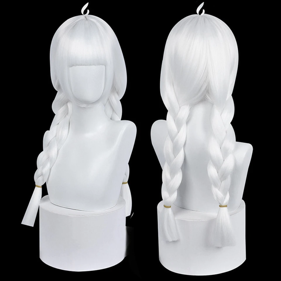 

HOUYAN Synthetic Long Straight Hair Pure White Wig for Cosplay