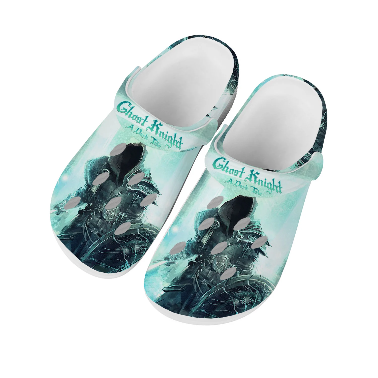 

Hot Anime Cartoon Game Ghost Knight Home Clogs Mens Womens Teenager Custom Built Water Shoes Garden Beach Hole Slippers Sandals