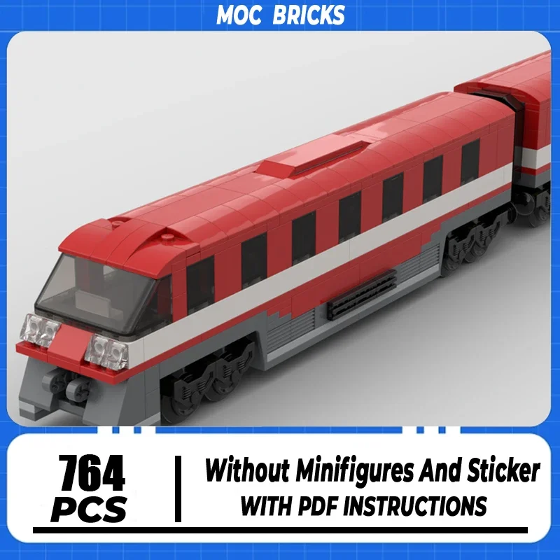 Конструктор Железнодорожный серии Moc конструктор модульная Игрушечная модель