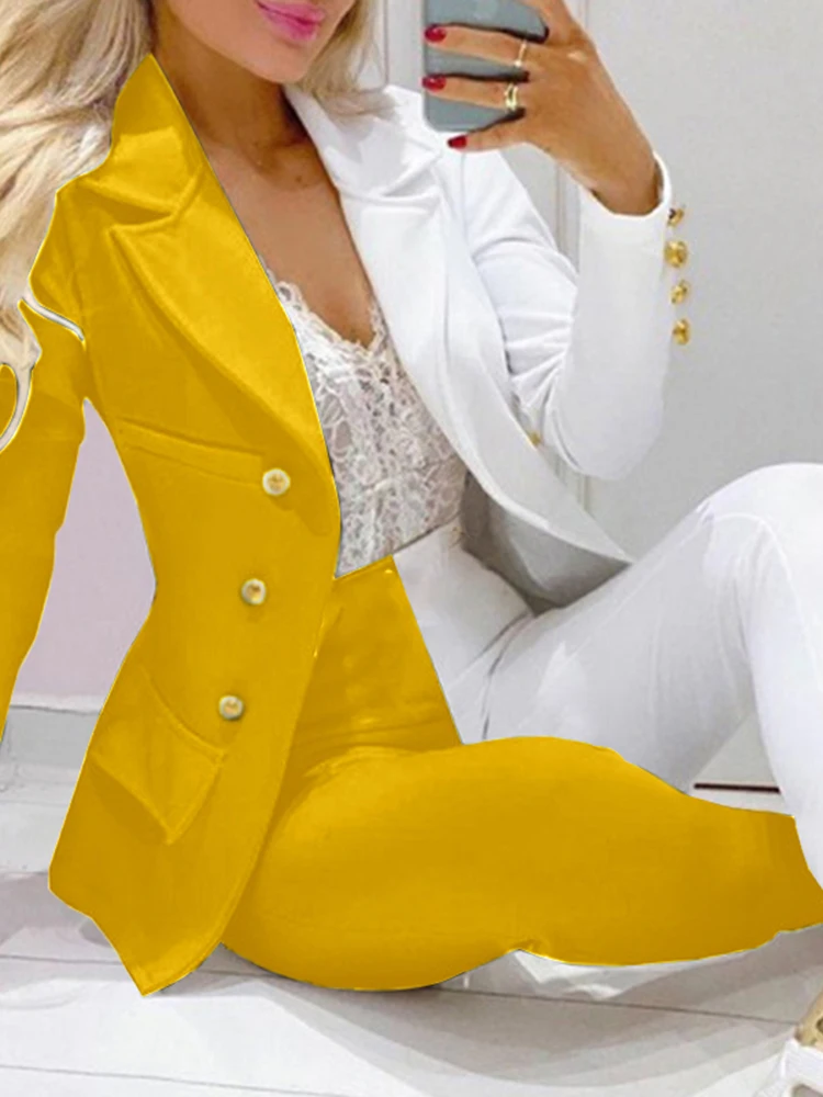 Модный женский Блейзер 2022 VONDA для офиса женские пальто на пуговицах с длинным