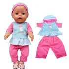 Одежда для кукол новорожденных, 40 см, 43 см, 18 дюймов, американская Пижама кукла для девочек
