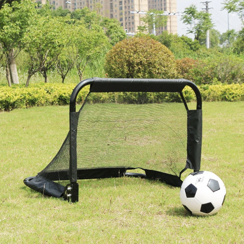 Outdoor Training Small Folding Portable Soccer Goal Post With Net For Children