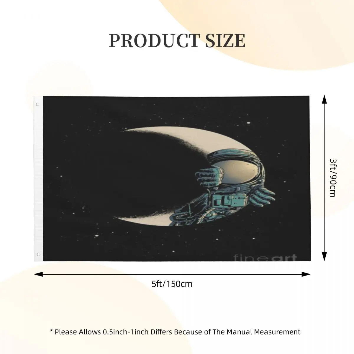 

Crescent Moon Digital Carbine Duplex Print One Flag For Decoration