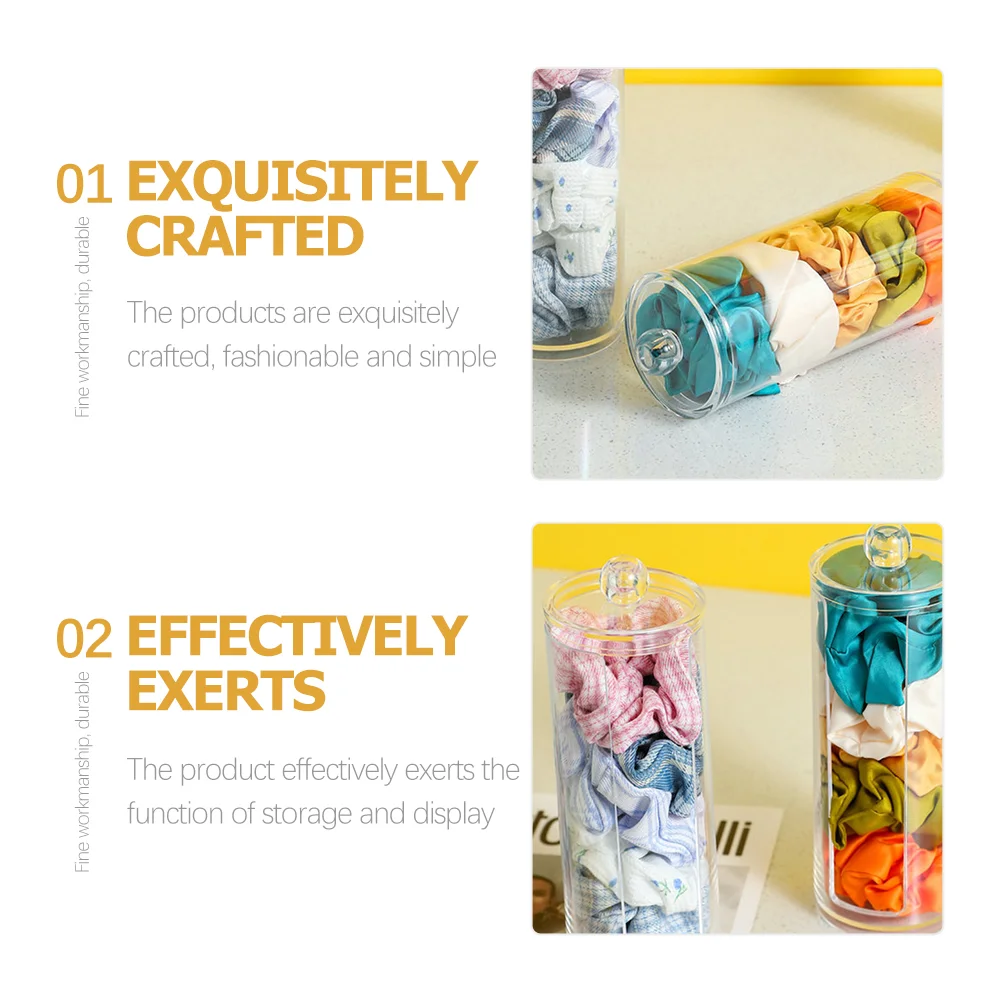 2 шт. кольцо для волос чехол ватных тампонов шарики органайзер держатель